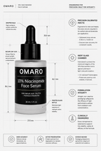 OMARO 10% Niacinamide Face Serum