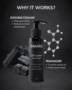 OMARO Oil Control Face Wash for Men