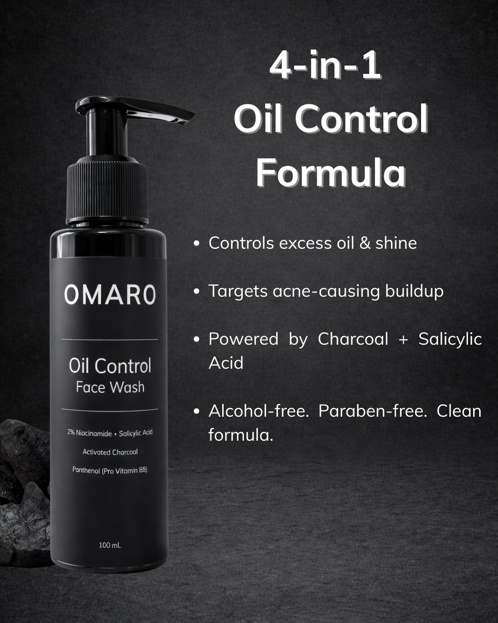 OMARO Oil Control Face Wash for Men