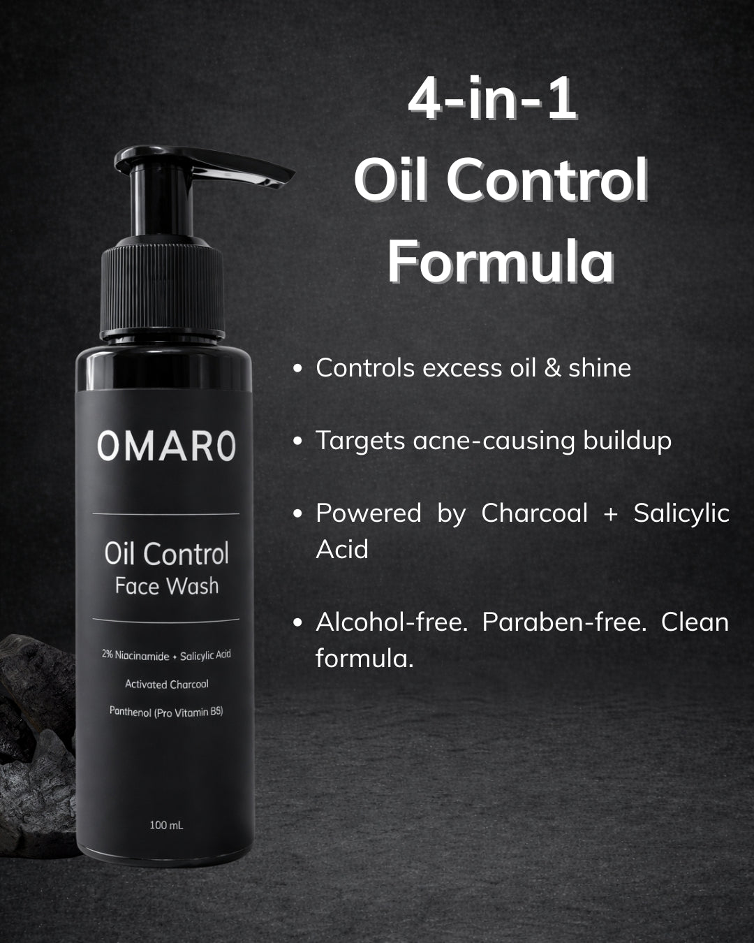 OMARO Oil Control Face Wash for Men
