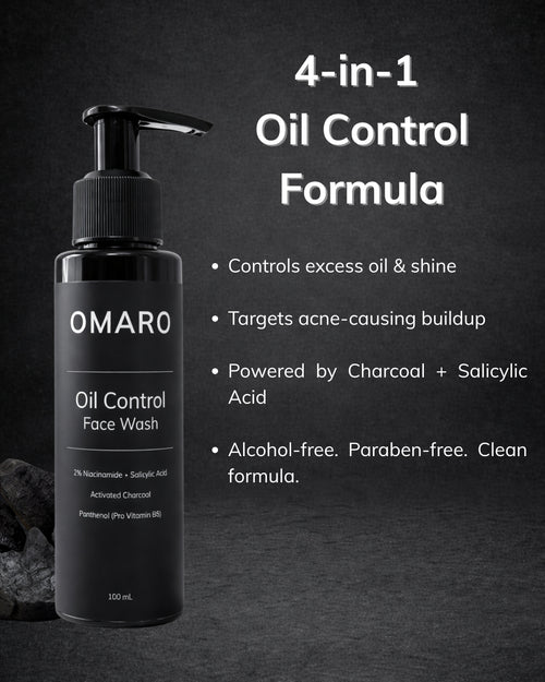 OMARO Oil Control Face Wash for Men