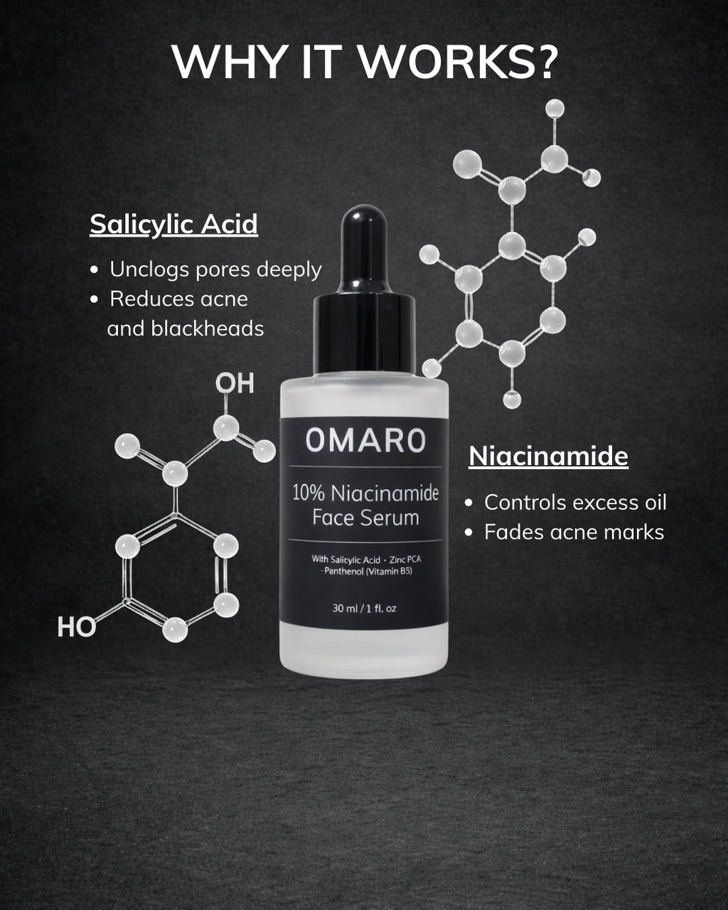 OMARO 10% Niacinamide + Salicylic Serum