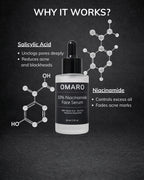 OMARO 10% Niacinamide + Salicylic Serum