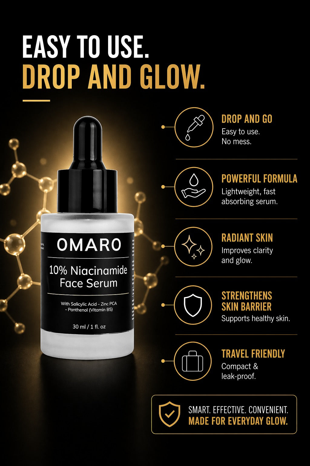 OMARO 10% Niacinamide + Salicylic Serum